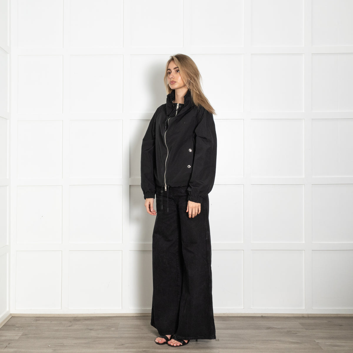 Burberry Black Askern Horseferry Technical Jacket