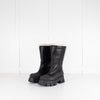 Prada Monolith Shearling Lined Leather Boots