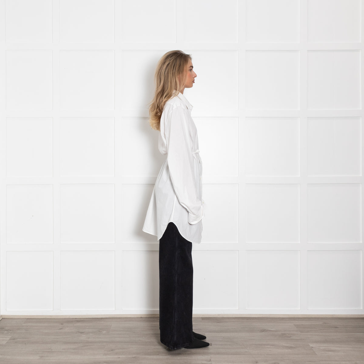 Ann Demeulemeester White Long  Oversized Shirt