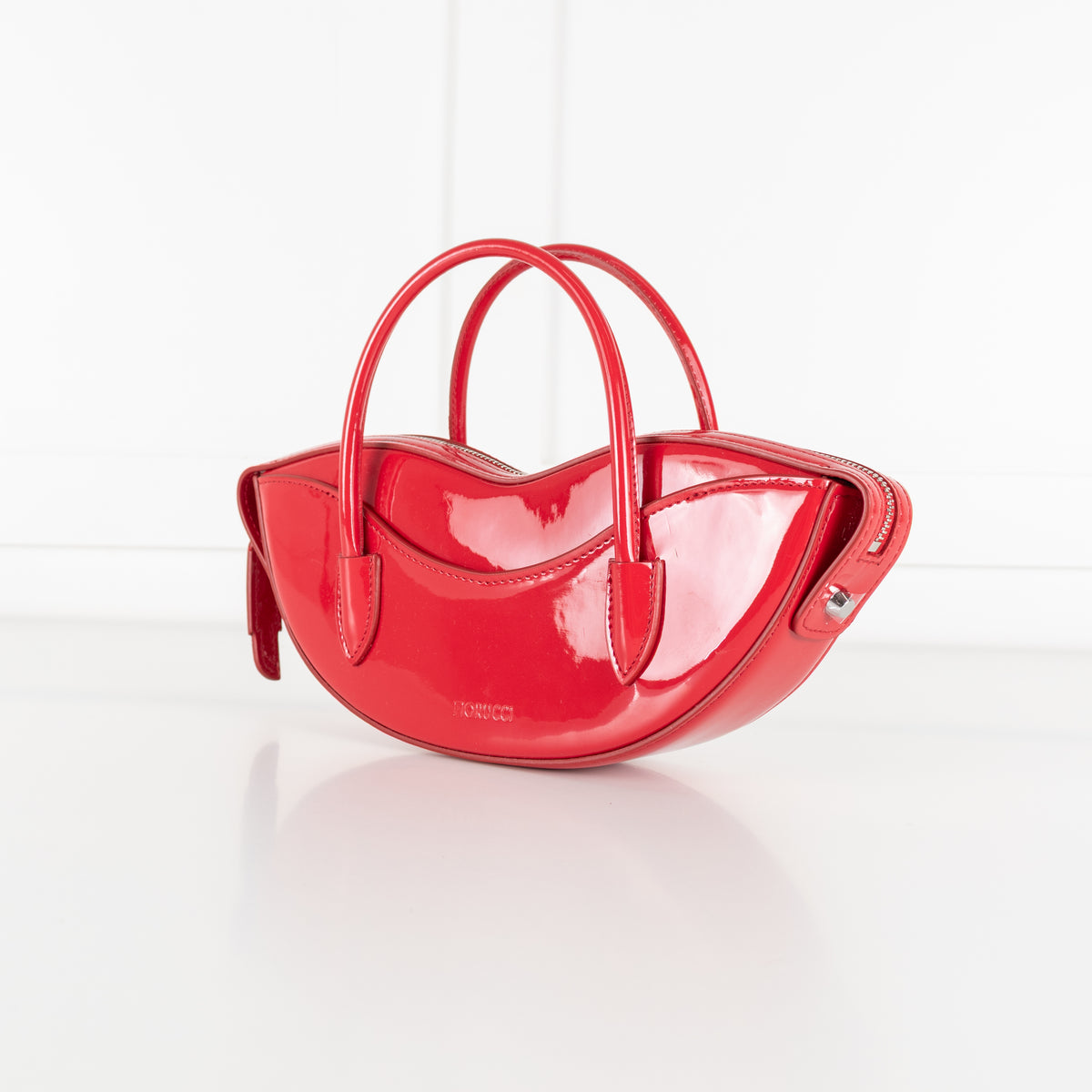 Fiorucci Red Mini Lips Vinyl Bag