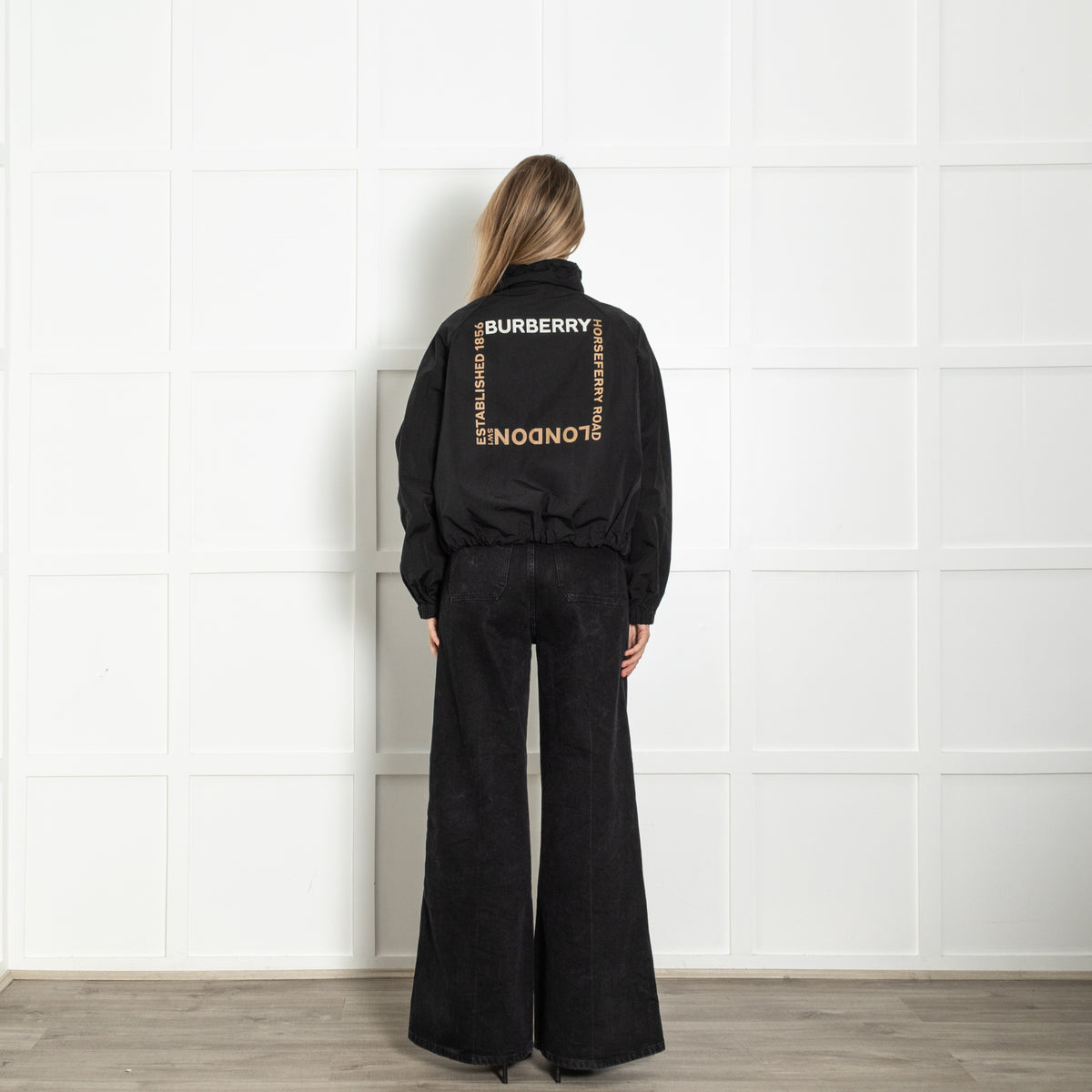 Burberry Black Askern Horseferry Technical Jacket