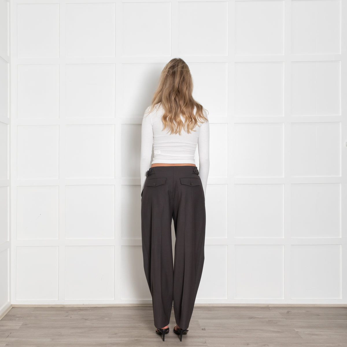 Soeur Dark Brown/Grey Trousers