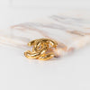 Chanel Gold Quilt Effect CC Brooch