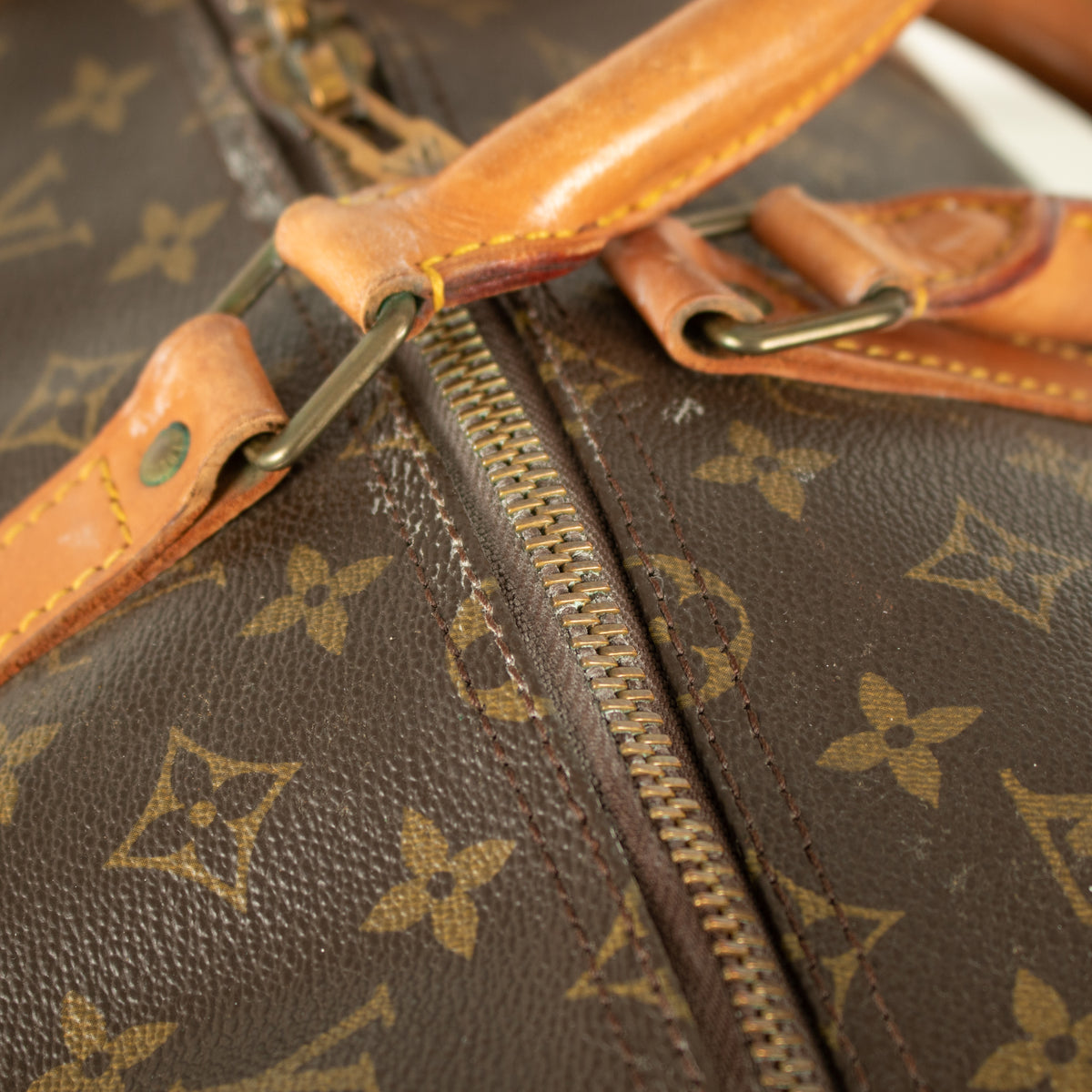 Louis Vuitton Monogram Keepall 55 Brown Bag