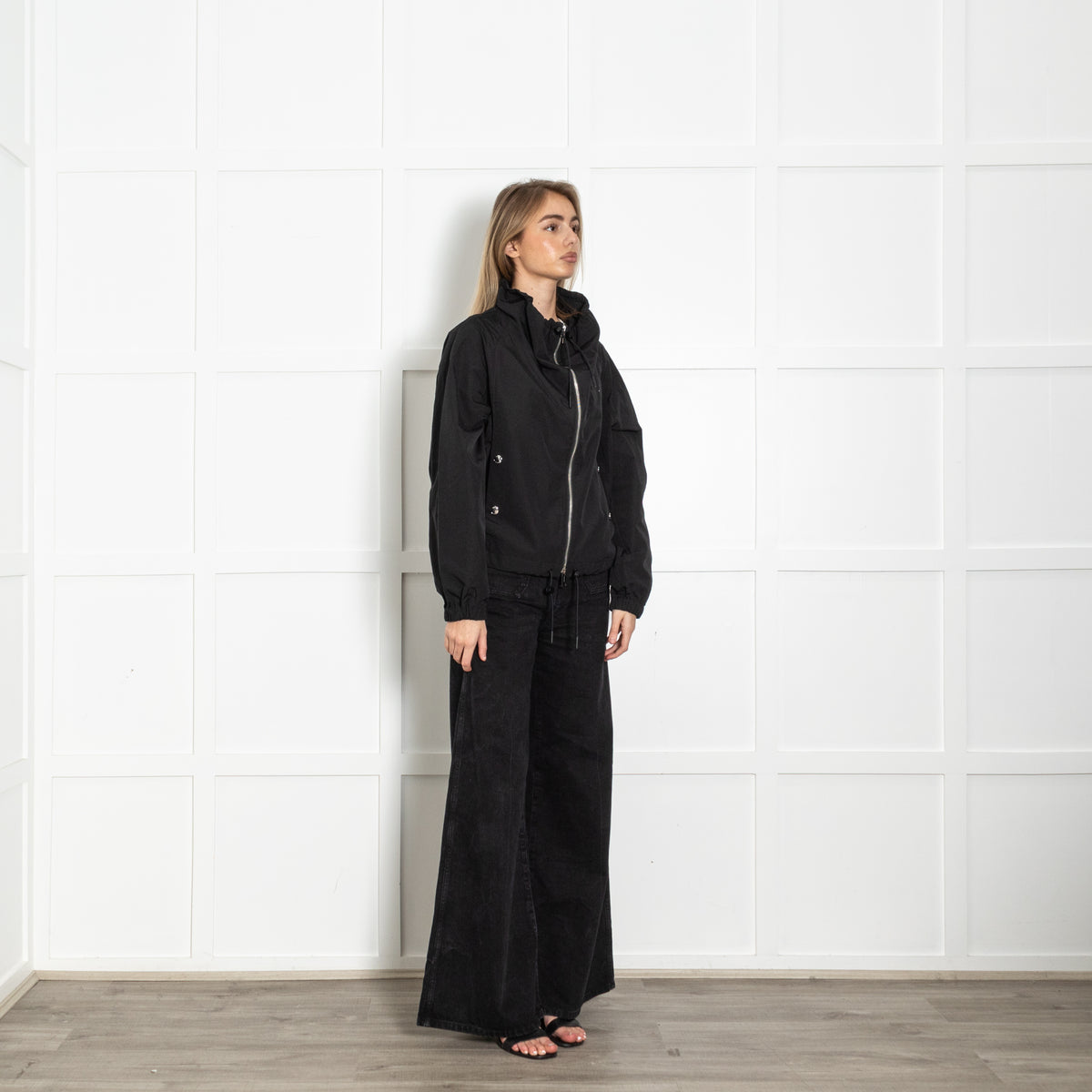 Burberry Black Askern Horseferry Technical Jacket