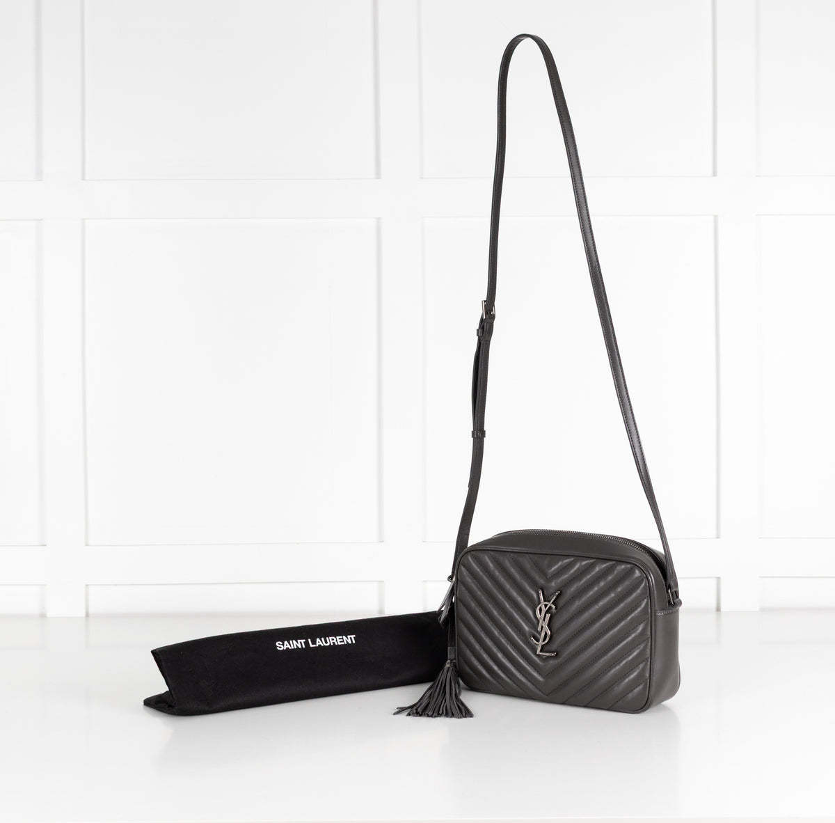 Saint Laurent Grey Camera Bag