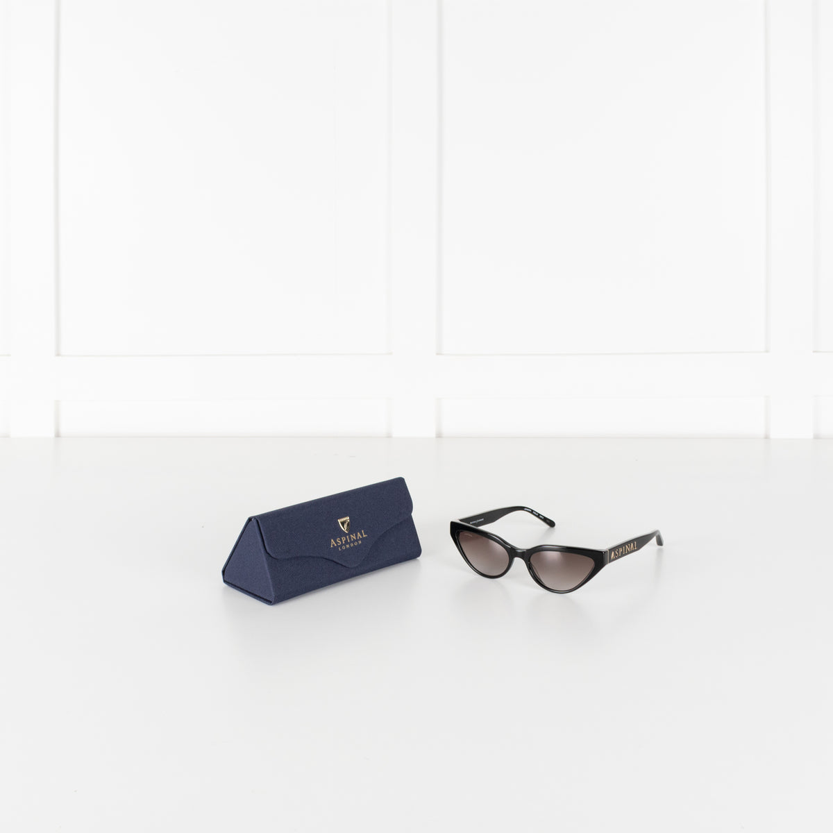 Aspinal Of London Black Cat Eye Sunglasses