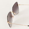 Miu Miu Sunglasses With Gold and Black Arms And Crystal Embellishsments