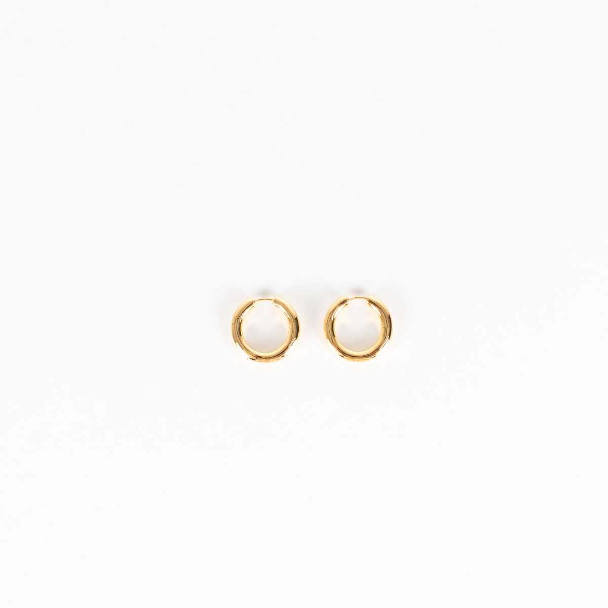 Monica Vinader Gold Tone Chunky Hoop Earrings