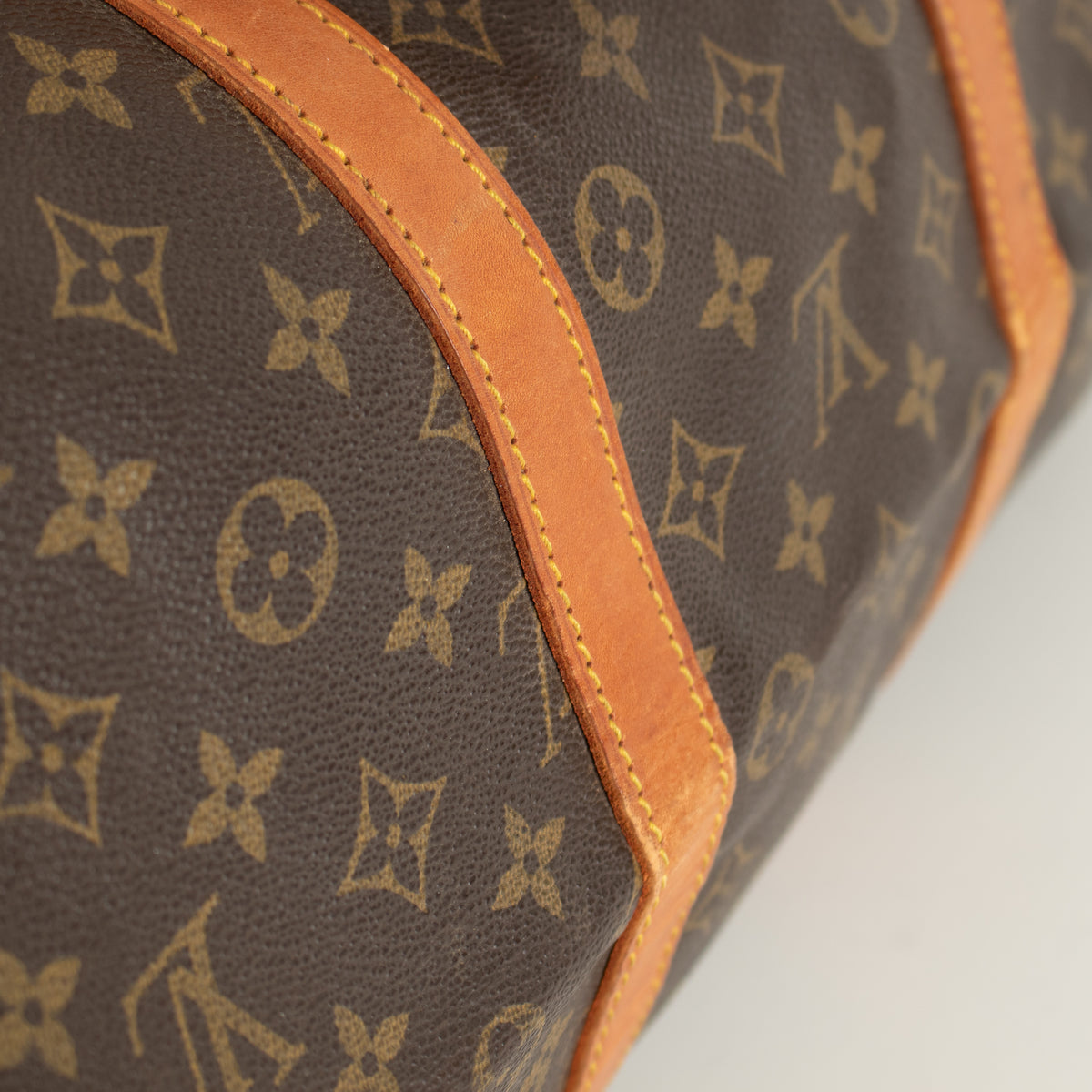 Louis Vuitton Monogram Keepall 55 Brown Bag