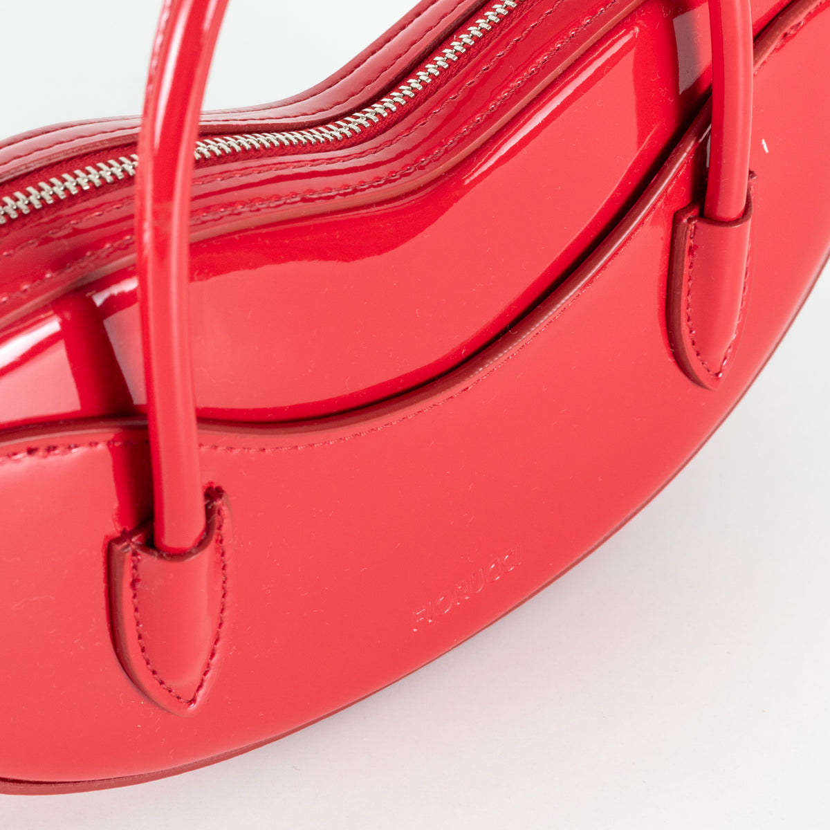 Fiorucci Red Mini Lips Vinyl Bag