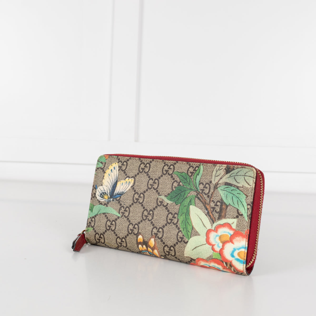 Gucci GG Supreme Tian Zip-Around Wallet