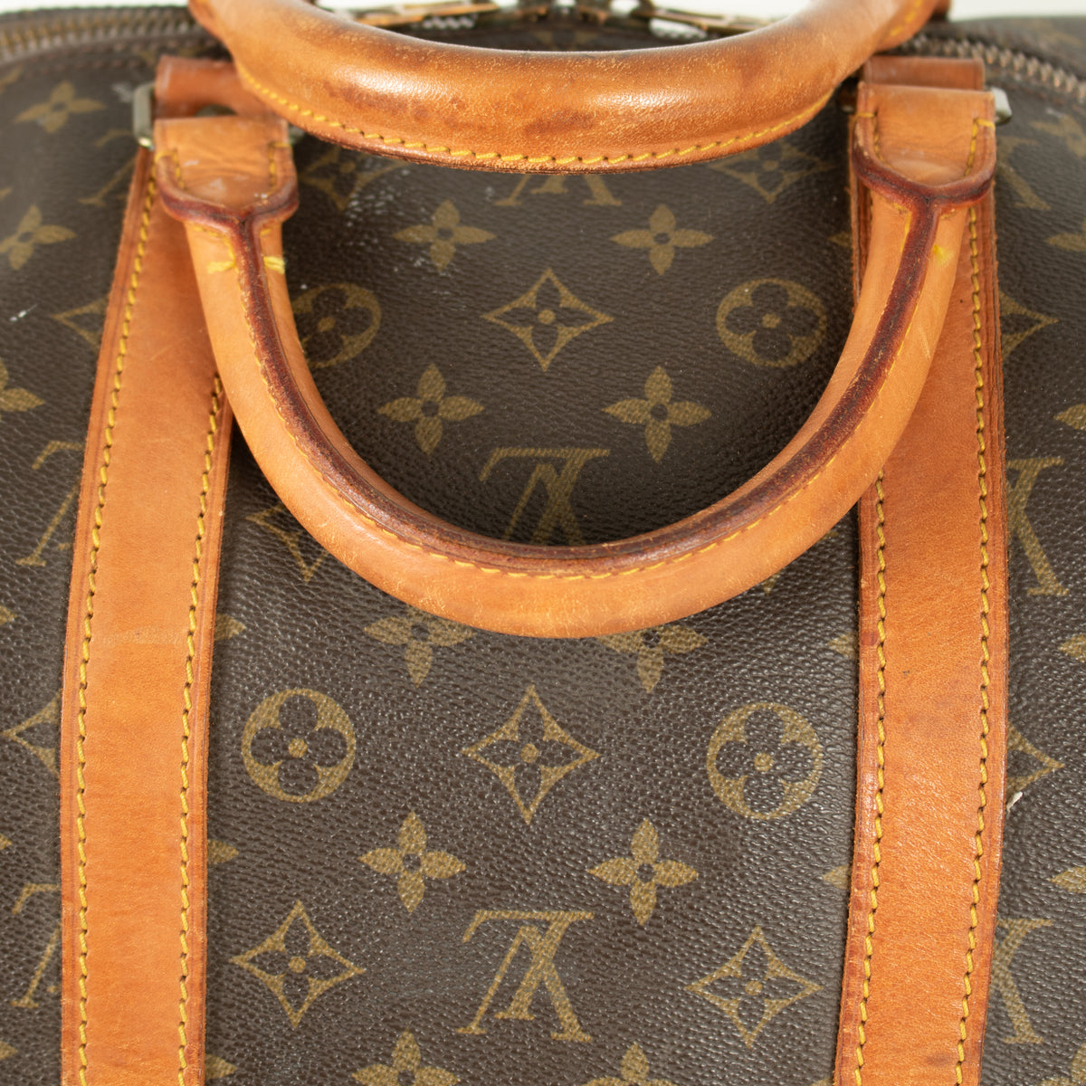 Louis Vuitton Monogram Keepall 55 Brown Bag