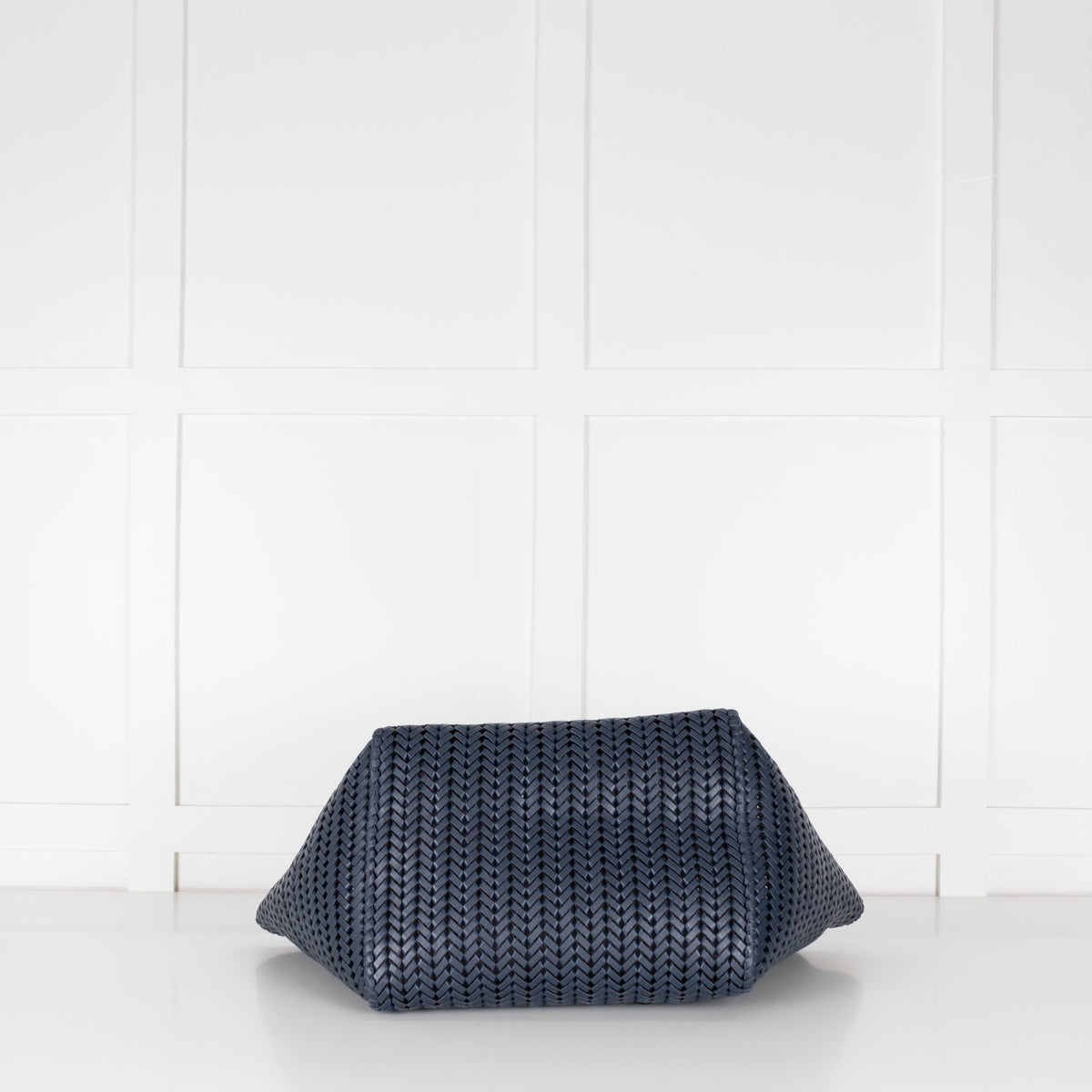 Anya Hindmarch Navy Neeson Large Leather Tote