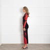 Loewe Red and Black Printed Sheer Dress