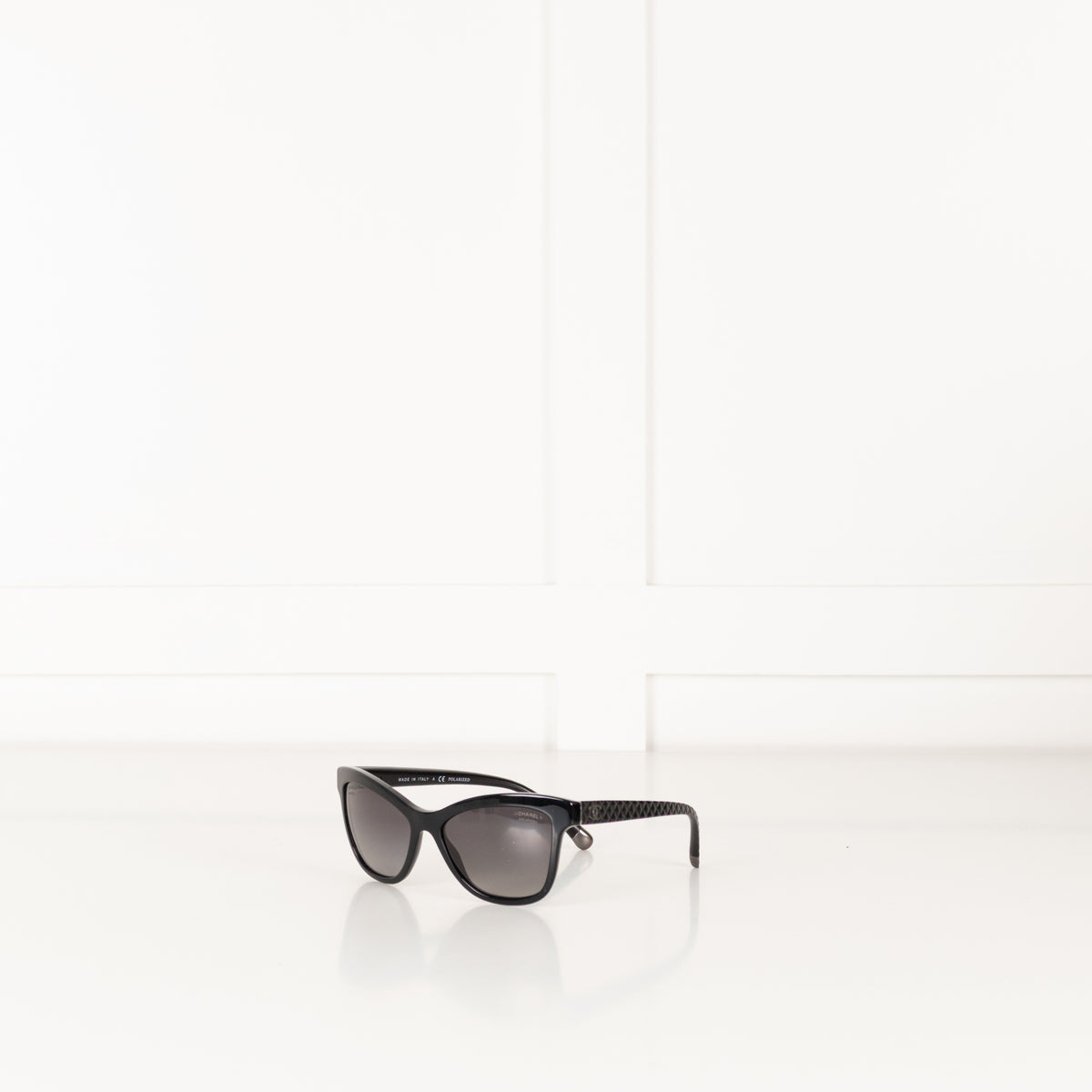 Chanel Black Sunglasses With 'Quilted' Arms