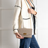 Mulberry Small Darley Classic Grain Solid Grey Bag With Gold Chain