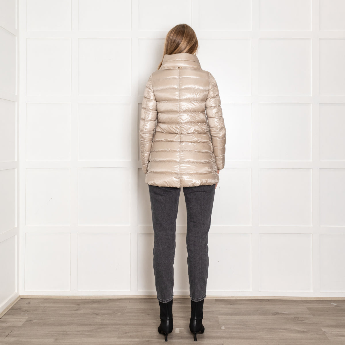 Herno Iconico Beige Puffer Shell Jacket