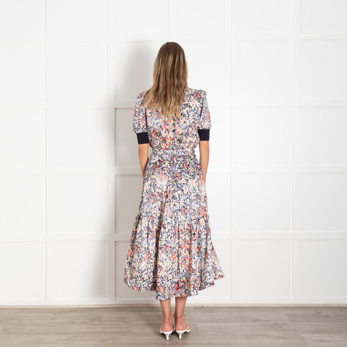 Me+Em Multicoloured Floral Dress with Belt