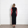 Loewe Red and Black Printed Sheer Dress