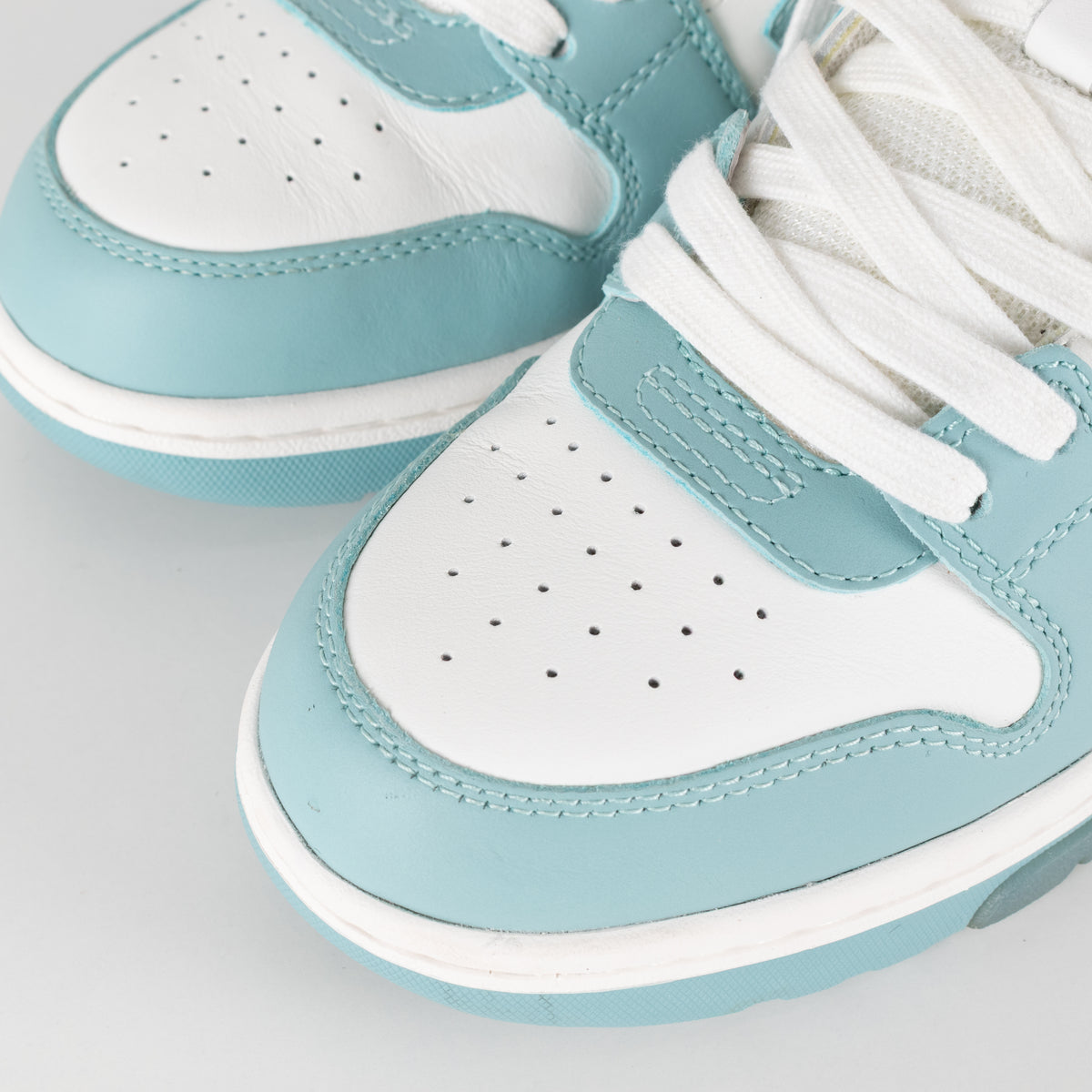 Off White Teal Out Of Office Sartorial Stitiching Trainers