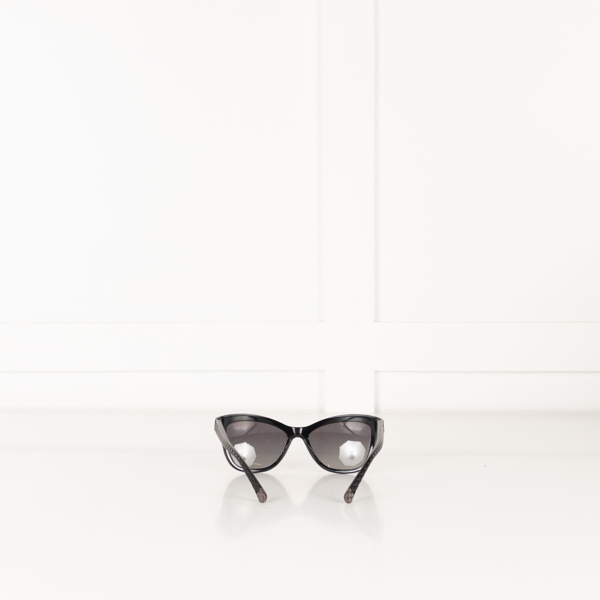 Chanel Black Sunglasses With 'Quilted' Arms