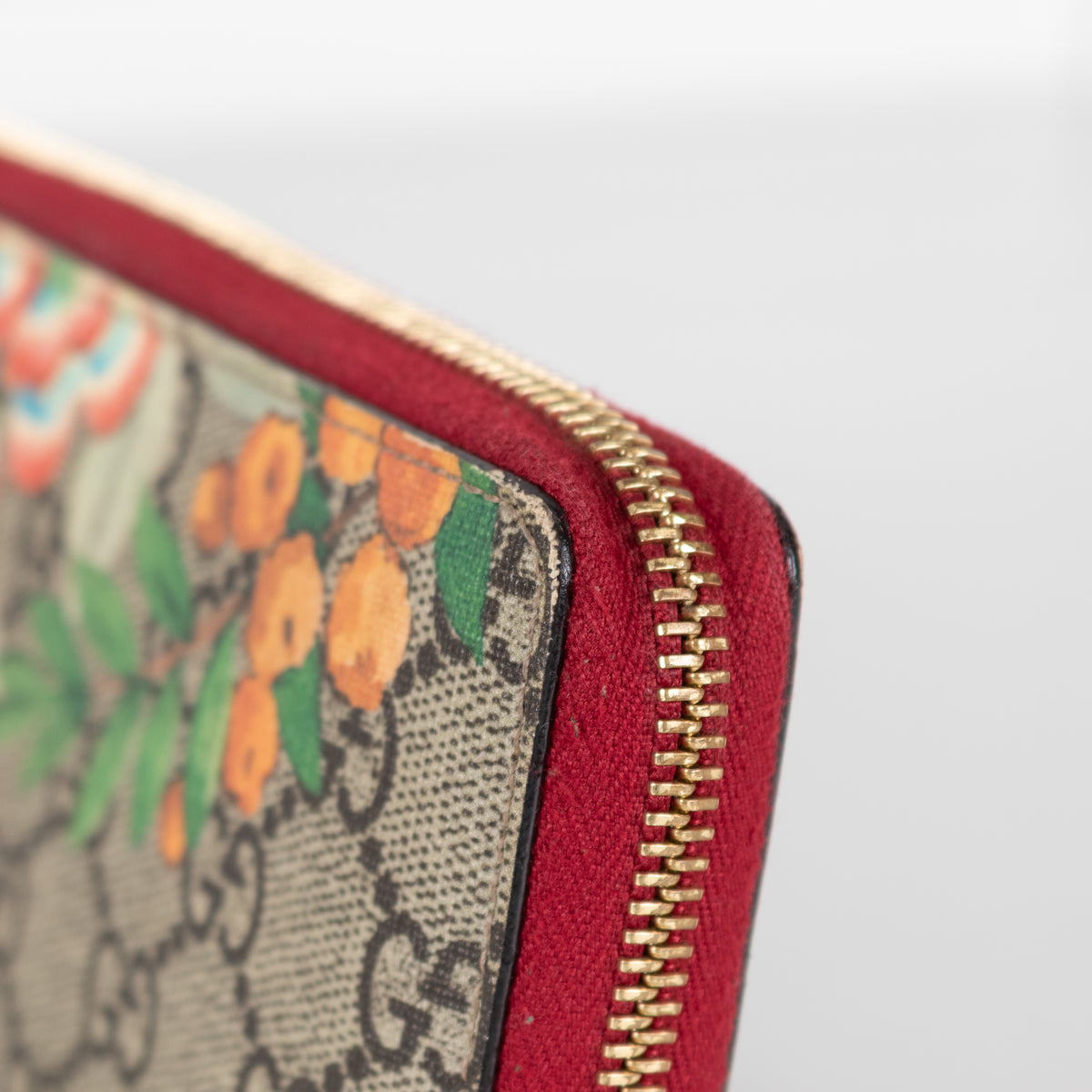 Gucci GG Supreme Tian Zip-Around Wallet