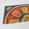 Hermes Poste Et Cavalerie Silk Blue And Gold Scarf