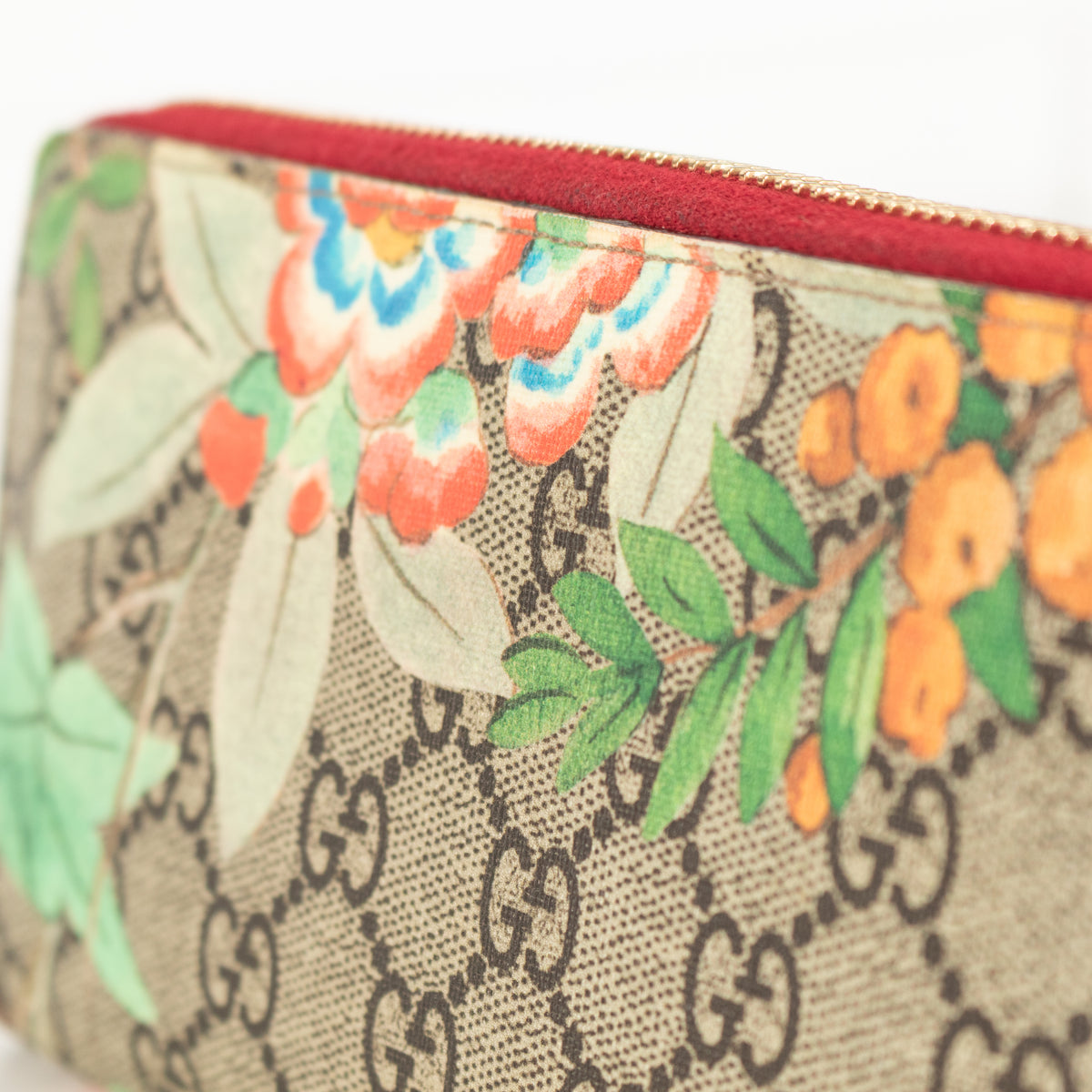Gucci GG Supreme Tian Zip-Around Wallet