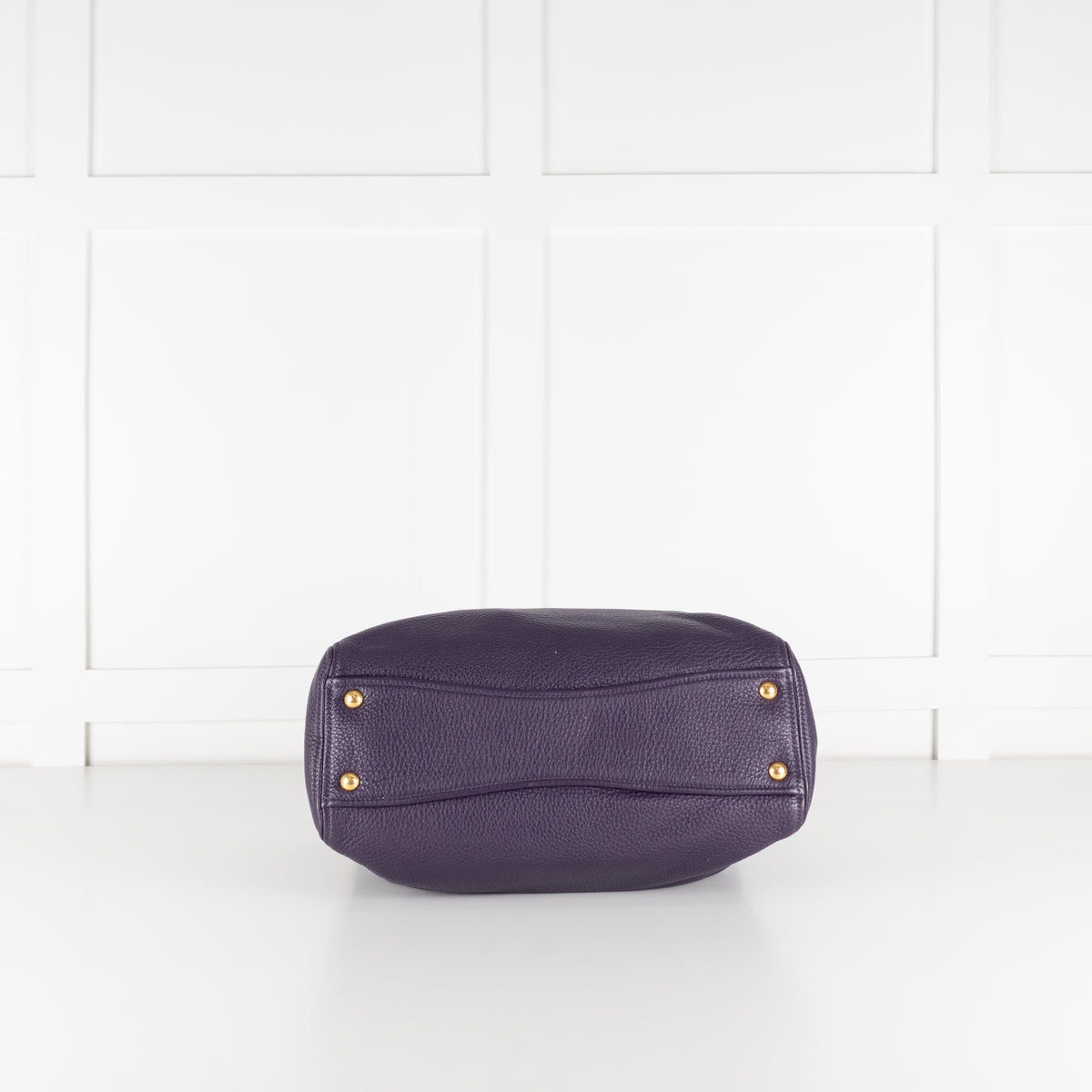 Miu Miu Purple Pebbled Leather Bag