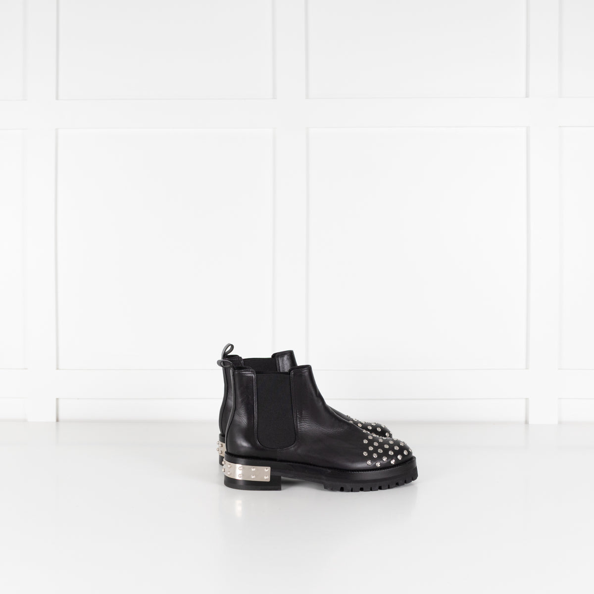 Alexander McQueen Black Goya Studded Chelsea Boots