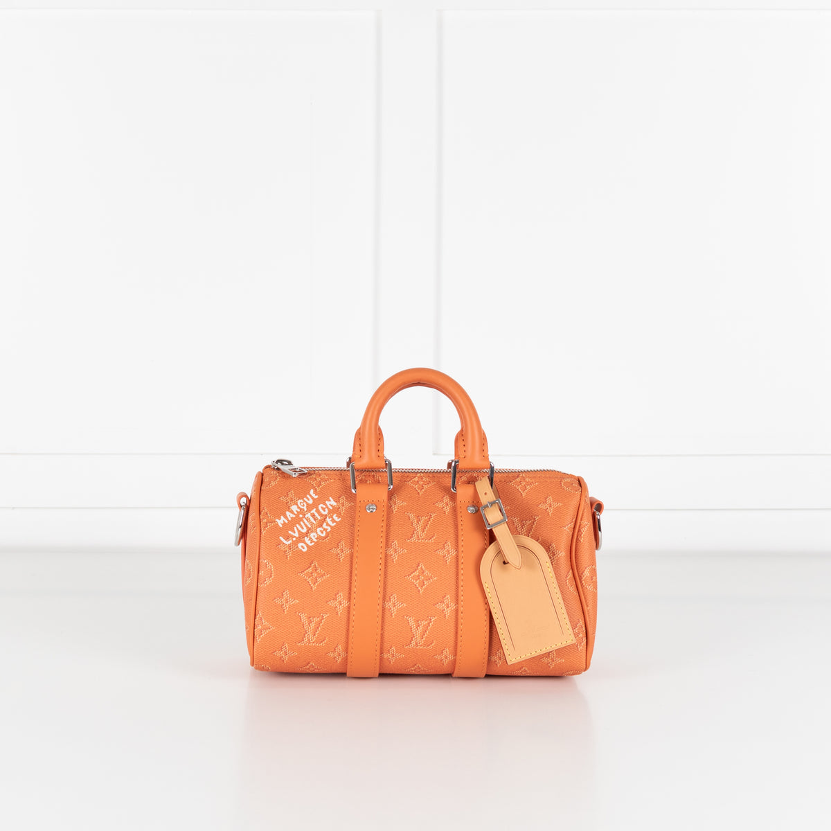 Louis Vuitton Orange Monogram Keepall 25