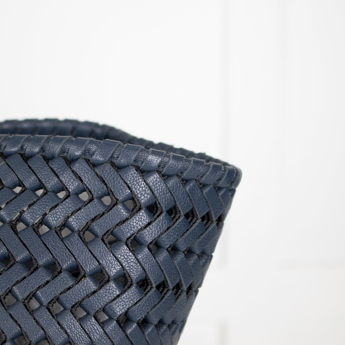 Anya Hindmarch Navy Neeson Large Leather Tote