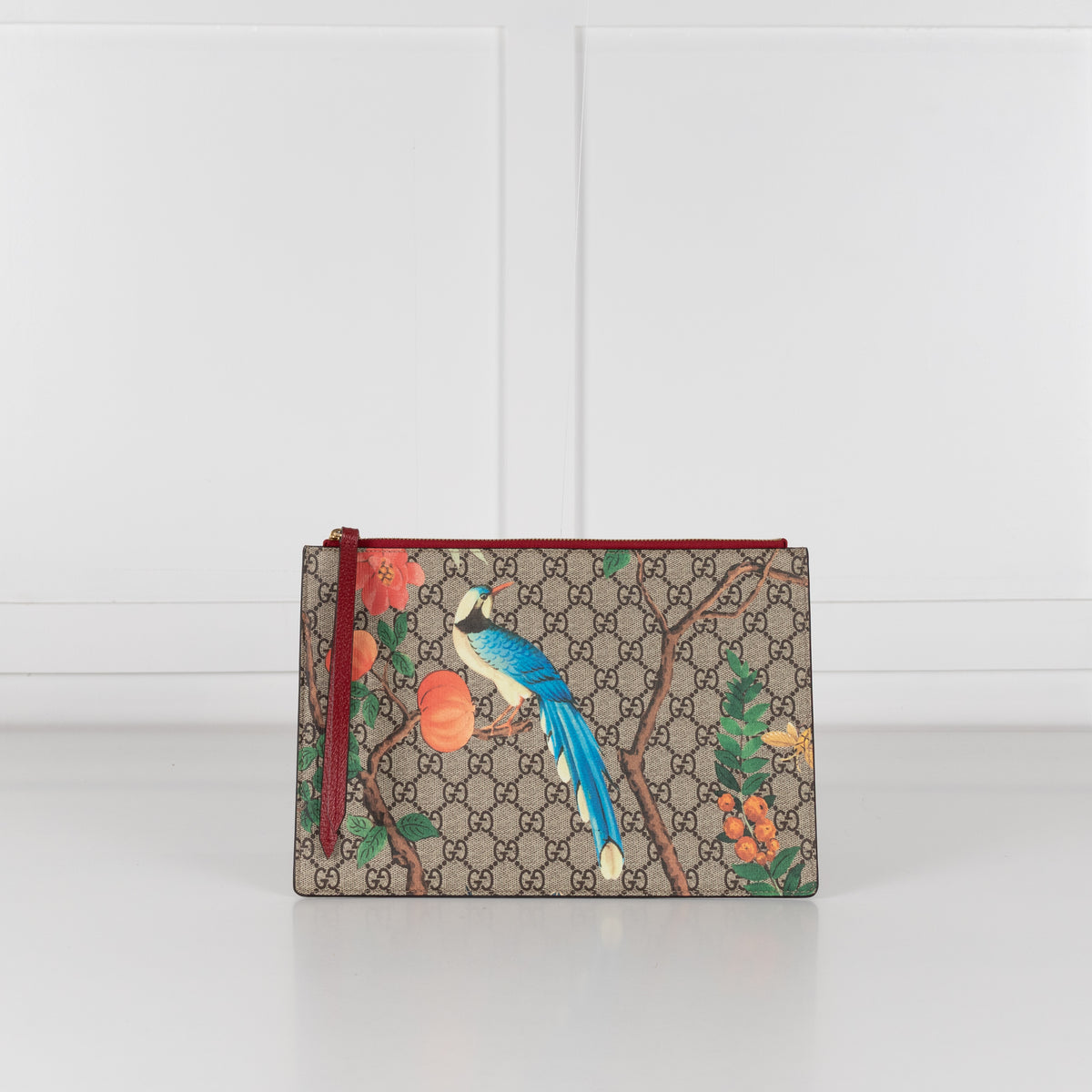 Gucci Supreme Monogram Tian Zip Pouch