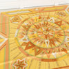 Hermes La Rose Des Vents Silk Pale Yellow Scarf