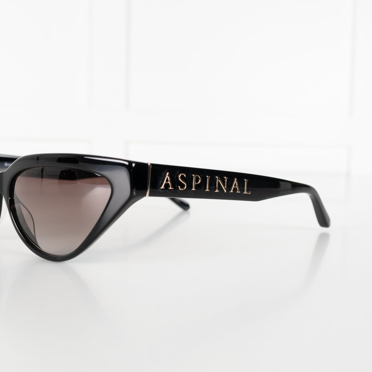 Aspinal Of London Black Cat Eye Sunglasses