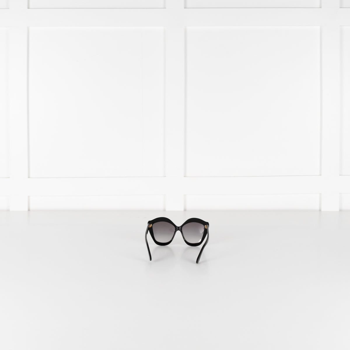 Gucci Black Diamante Embellished Oversized Cat Eye Sunglasses