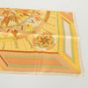Hermes La Rose Des Vents Silk Pale Yellow Scarf
