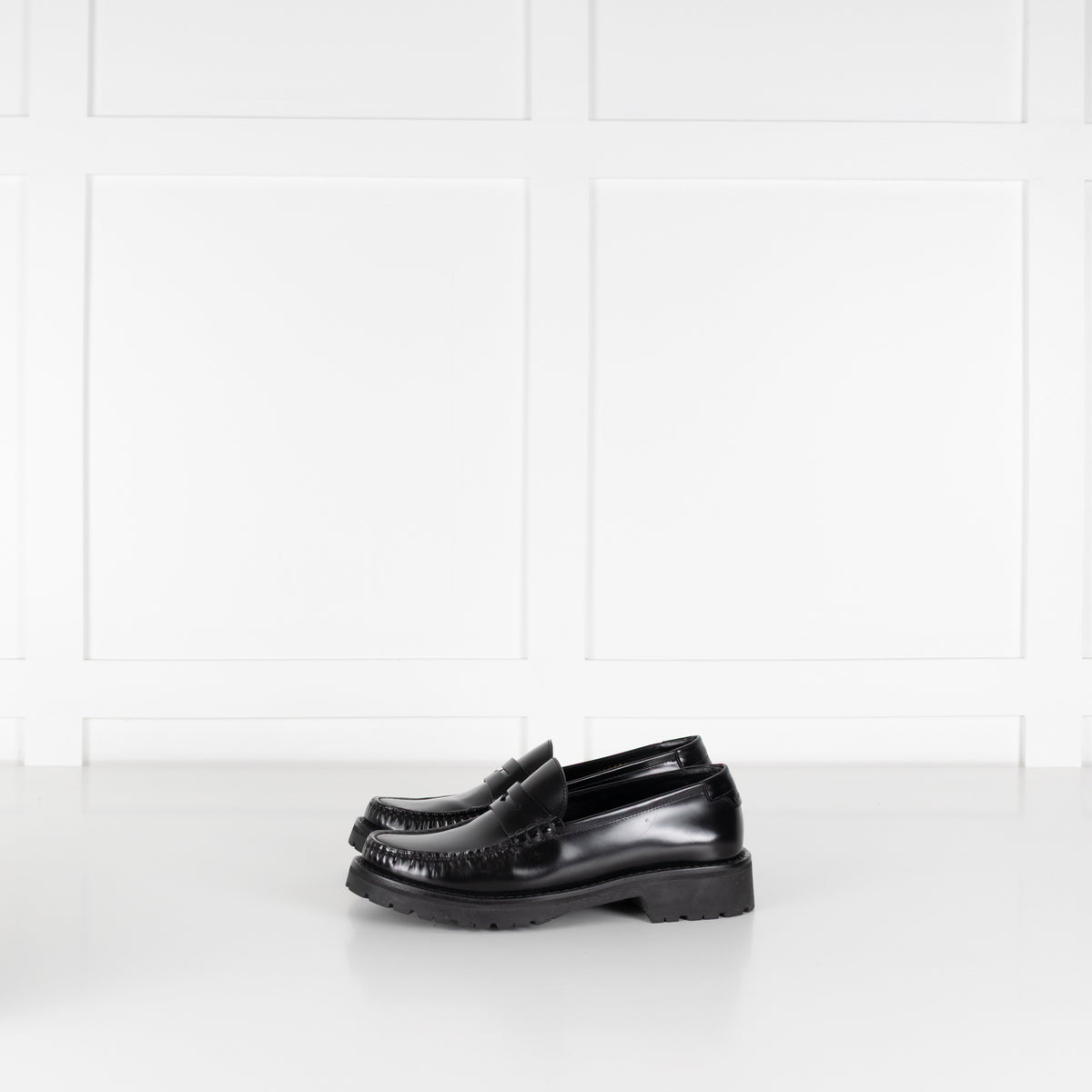 Saint Laurent BlackLe Loafer Chunky Penny Loafers