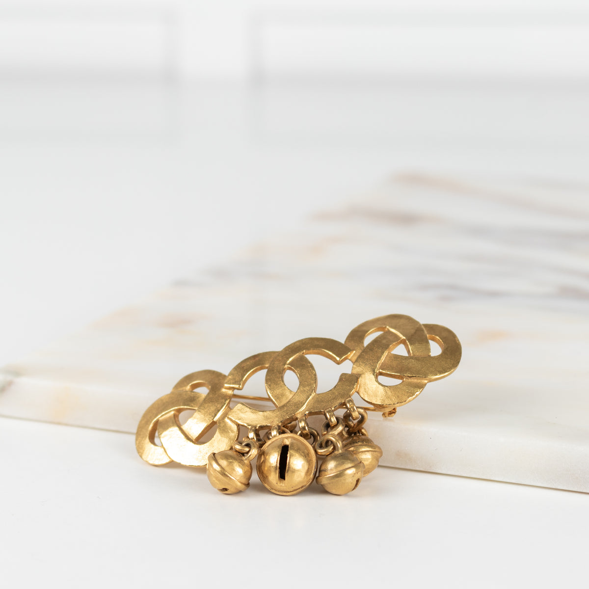 Chanel Gold Bell Brooch