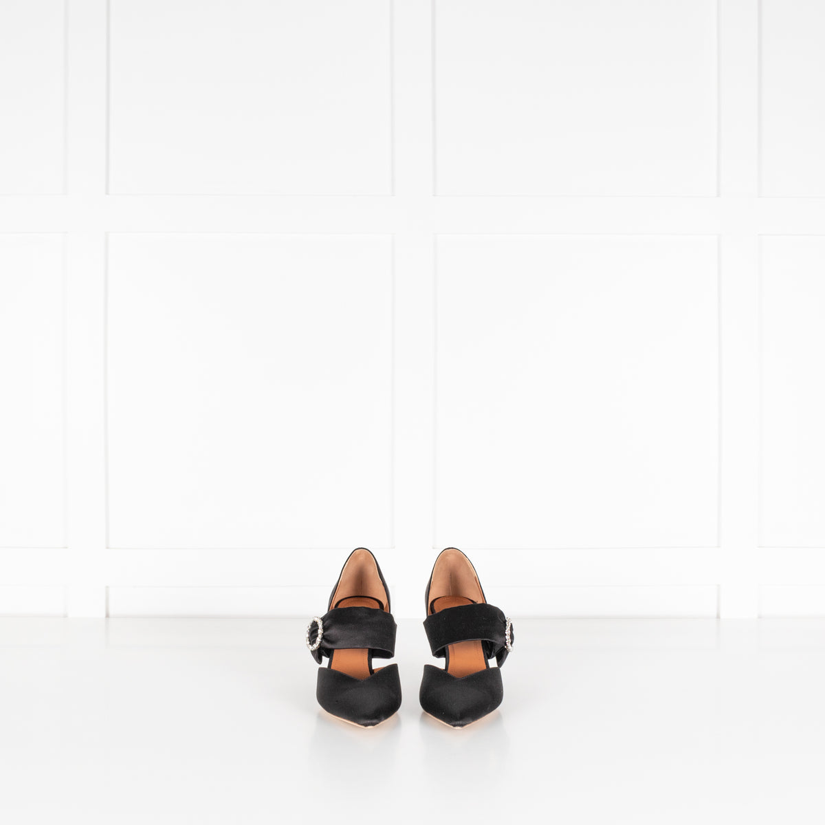 Malone Souliers Black Maite Crystal Shoe