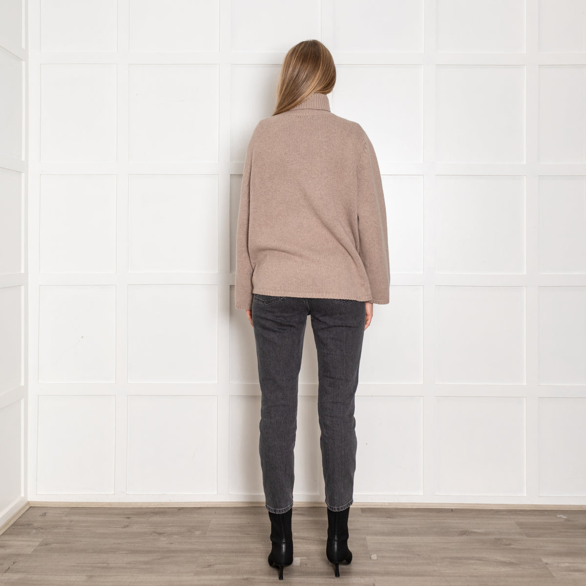 Toteme Taupe Wool/Cashmere Turtleneck Jumper