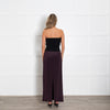 Raey Burgundy Silk Long Pencil Skirt