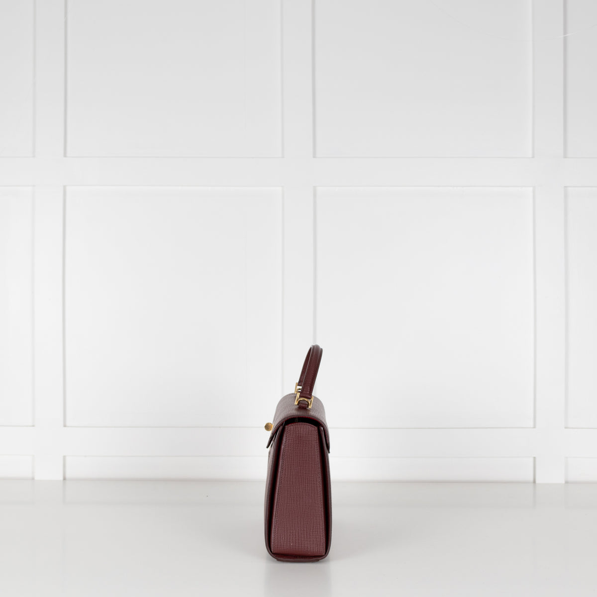 Anya Hindmarch Crosshatch Borolo Red Mortimer Top Handle Bag