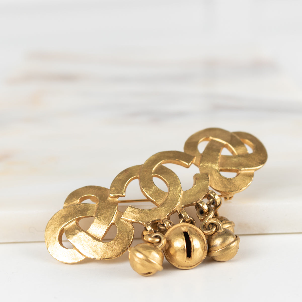 Chanel Gold Bell Brooch
