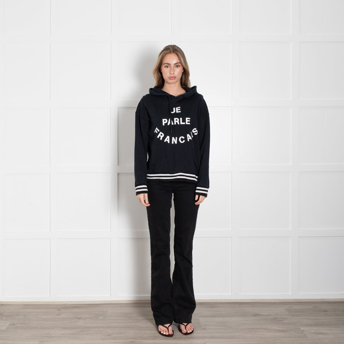 Etre Cecile Je Parle Francais Navy Hoodie