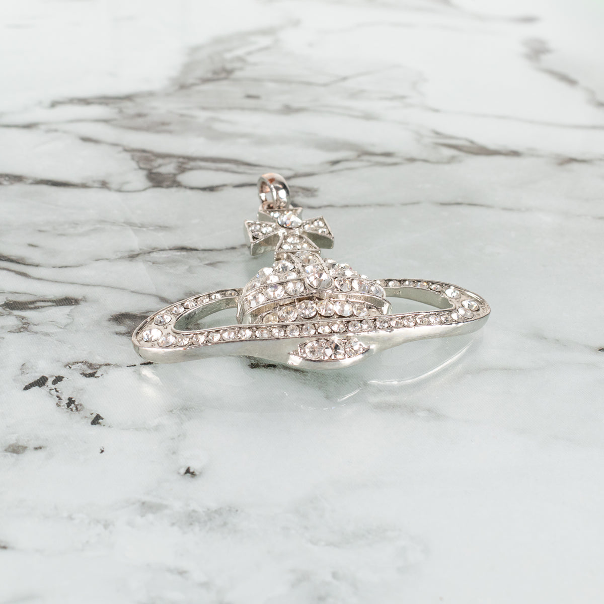 Vivienne Westwood Cubic Zirconia Carmela  Silver Pendant