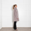 Miranda Dunn Pale Grey Fuax Fur Coat