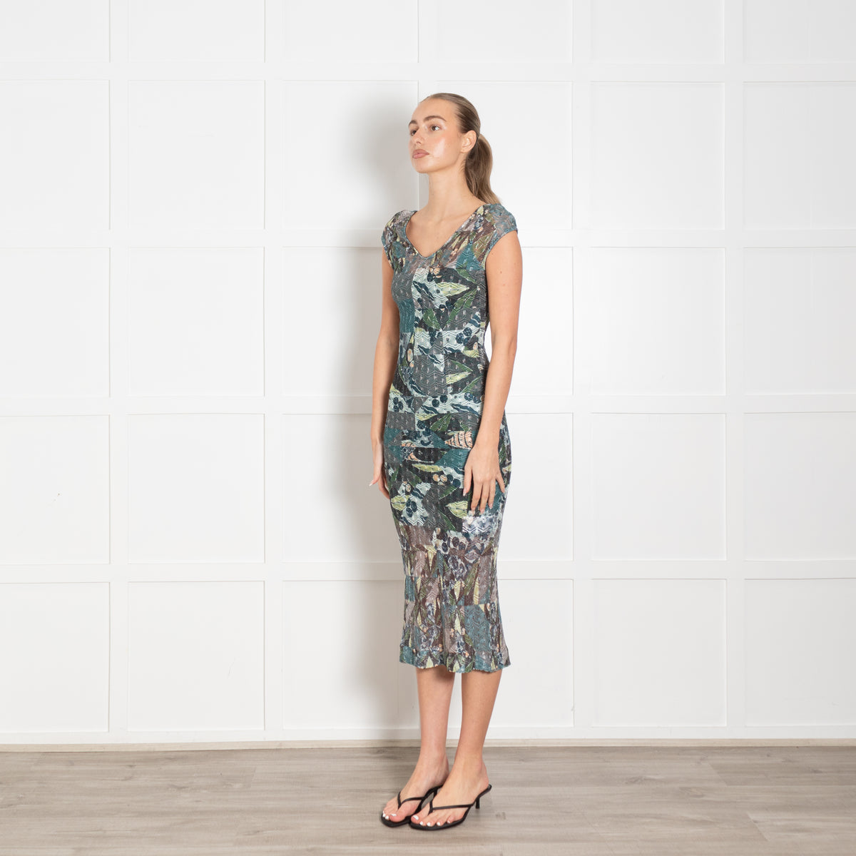 Missoni Green Tone Sleeveless Maxi Dress