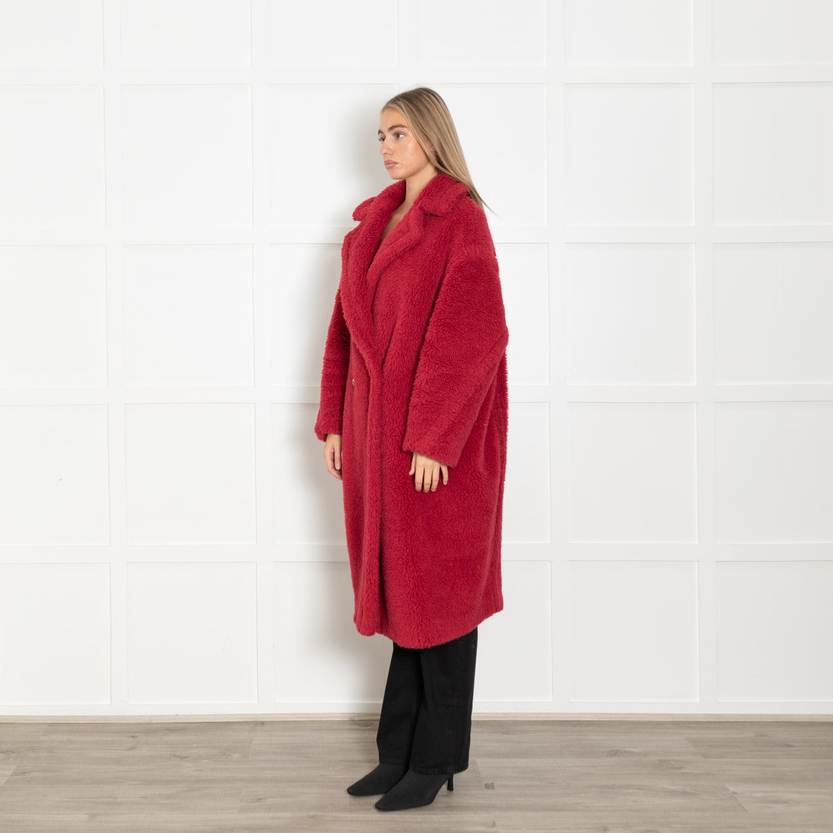 Max Mara Red Teddy Coat